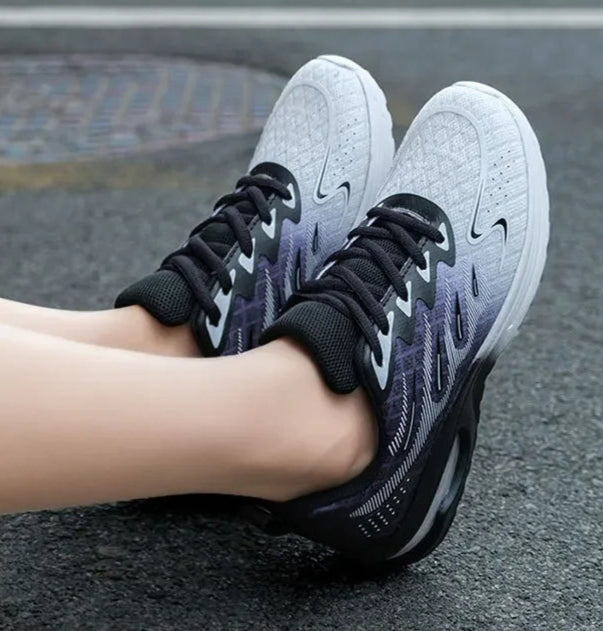Breathable, Casual, Women's Slip-On, Sports, Summer, Sneakers. Black & White